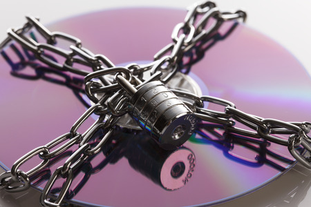 A locked diskの写真素材