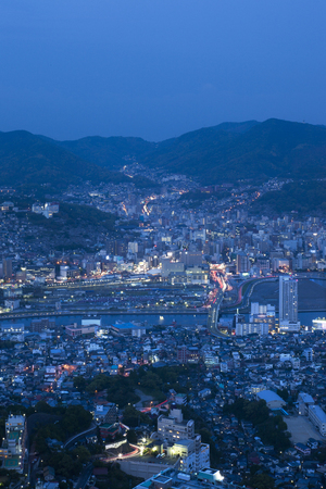 Night view of Nagasakiのeditorial素材