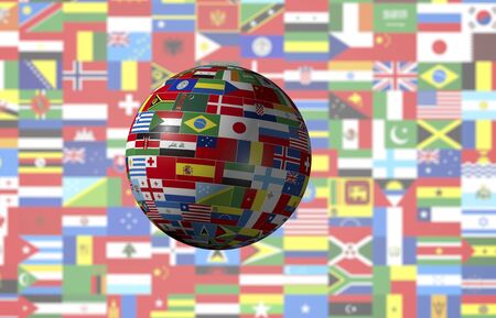 Flag of Earthの写真素材