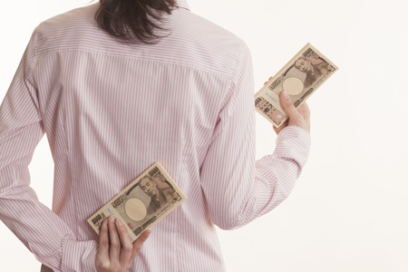 Women Hide wadの写真素材