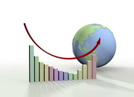 Analysis of the stocks and chartsの写真素材