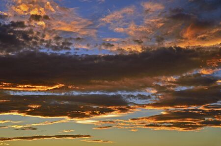 Minuma rice field-sunset sky