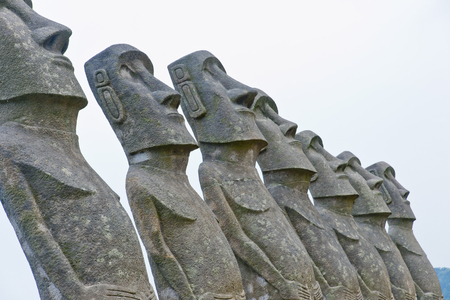 MOAI statuesの写真素材