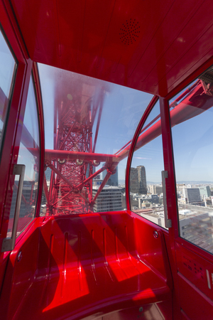 Ferris wheel gondolaの写真素材