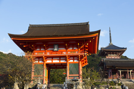 Kiyomizu Temple Deva and triple towerのeditorial素材