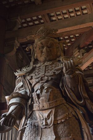 Komokuten image of Todai-ji Temple Hall of the Great Buddhaのeditorial素材