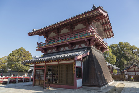 Shitennoji of drum towerのeditorial素材