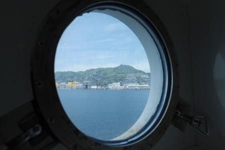 Nagasaki harbor from Sensoのeditorial素材