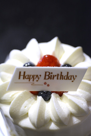 Birthday plateの写真素材