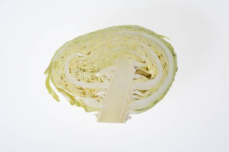 Cabbage cross-sectionの写真素材