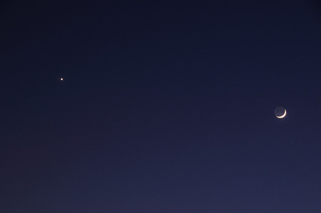Moon and Venus