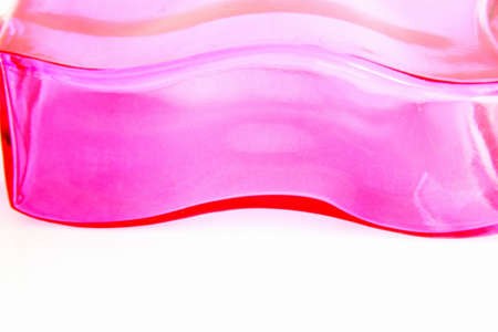 Pink wave glass bottlesの写真素材