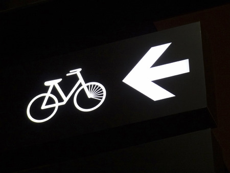 Sign of bicycle parkingの写真素材