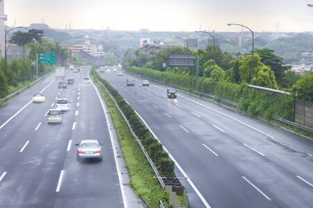 High speed carsのeditorial素材