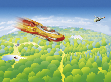Forest and airplane
