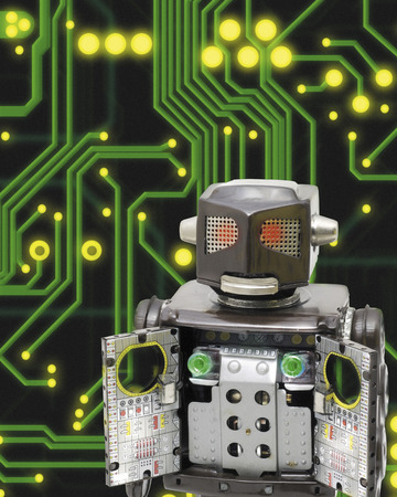 Robot integrated circuitの写真素材