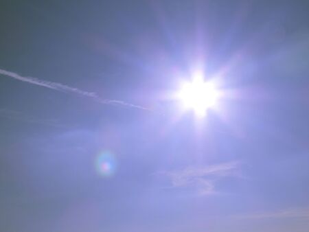 Shining sunの写真素材