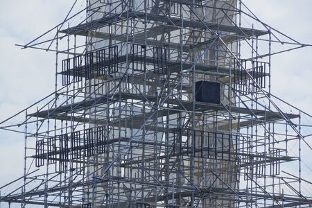Scaffolding of iron pipe