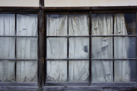 Deserted house windows