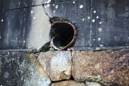 Pottery of drainage pipeの写真素材
