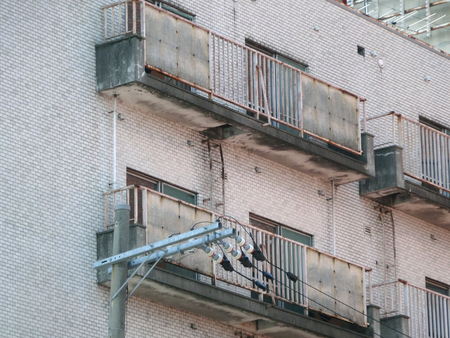 The dilapidated porchの写真素材