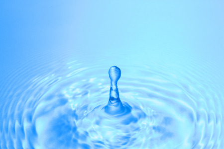 Drops of water and stirの写真素材