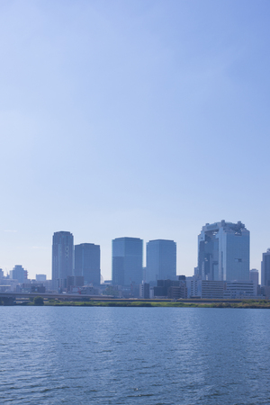 Territory from the cluster of buildings in Osakaのeditorial素材