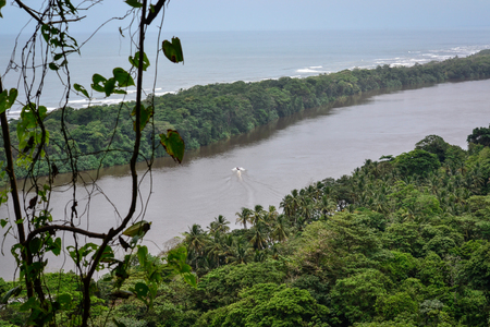 fast river seen from aboveの写真素材
