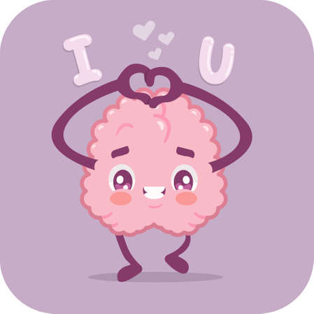 brain cartoon kawaii with love heart vector art illustration
の写真素材