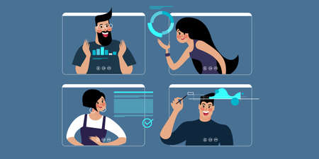 An Illustration explaining how cloud computing and video communication enhancing our ability to...