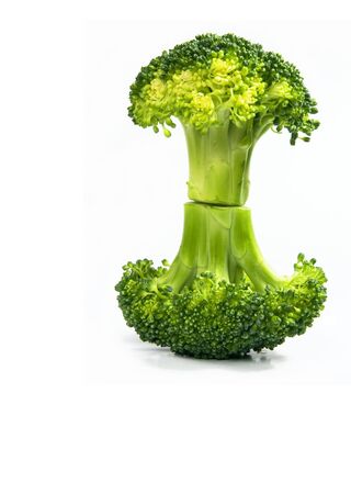 Isolated fresh broccoli の写真素材
