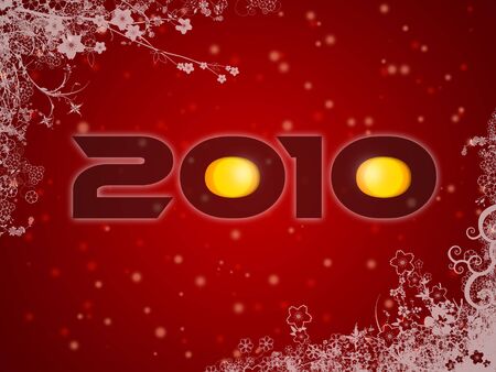 2010 christmas style poster の写真素材