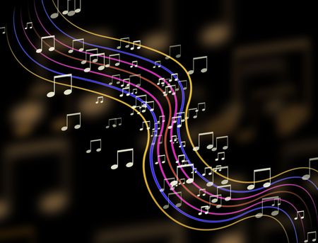 Abstract colorful music sign background の写真素材