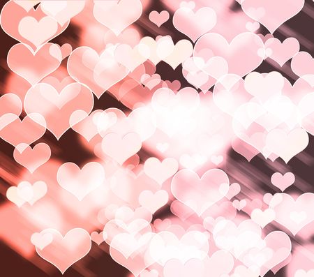 Abstract colorful heart shape background の写真素材