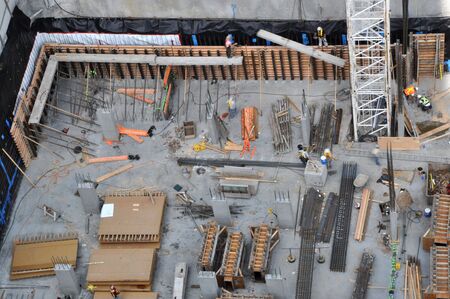 New high rise construction site