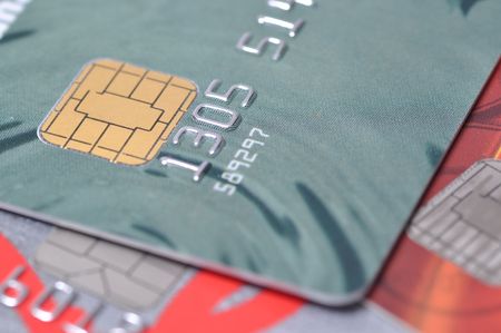 Close-up Business chip card 