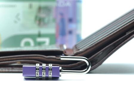 Abstract unlock your wallet の写真素材