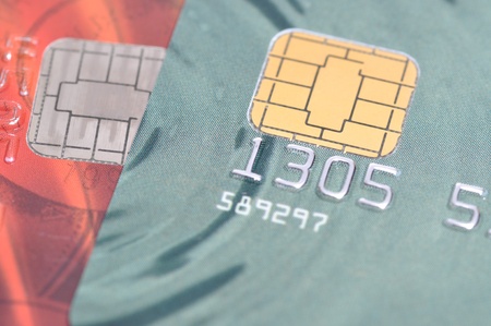 Close-up Business chip card 