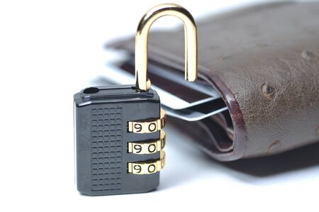 Abstract unlock your wallet