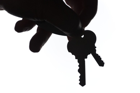 Holding key の写真素材