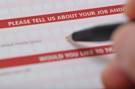 The form you have to fill in for your insurance