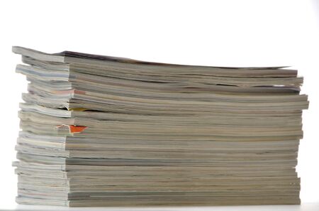 Stack of magazines