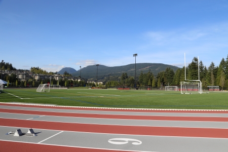 One side of sport fieldの写真素材