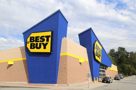 Best Buy electronics store in Coquitlam BC Canadaのeditorial素材
