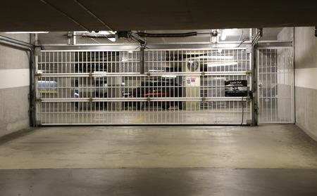 Parking garage underground interior