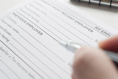 Application form concept for applying for a jobの写真素材