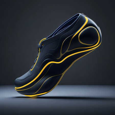Experience the Energy and Movement of Sneakers with our Dynamic Shape Design. Generative AI.の素材