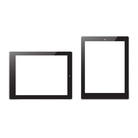 Black  Tablet  compurter vectorのイラスト素材