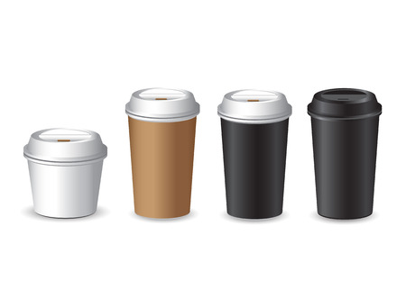 Coffee Cup vector setのイラスト素材