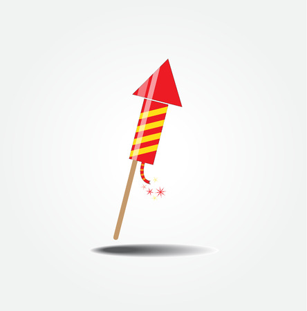 color fireworks rocket のイラスト素材
